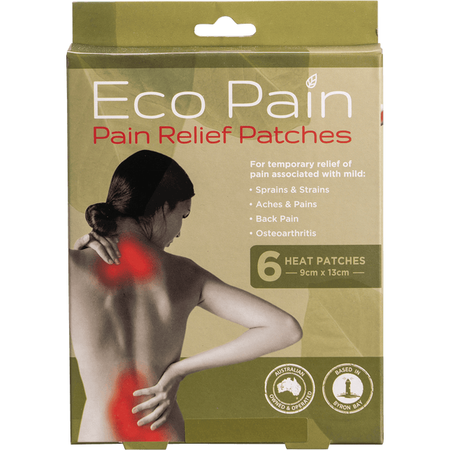 Byron Naturals Eco Pain Heat Patches 6pk
