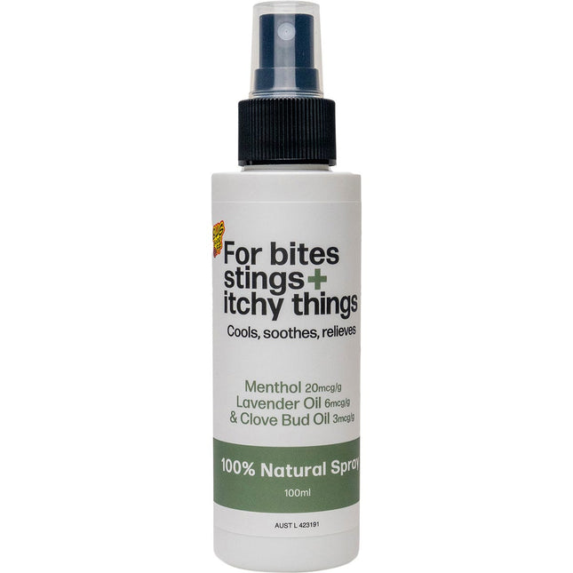 Bug-Grrr Off - For bites stings + itchy things 100% Natural Spray - 100ml