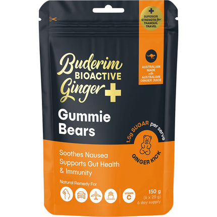 BUDERIM GINGER - BIOACTIVE+ GUMMIE BEARS