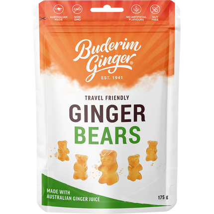 Buderim Ginger Ginger Bears 175g