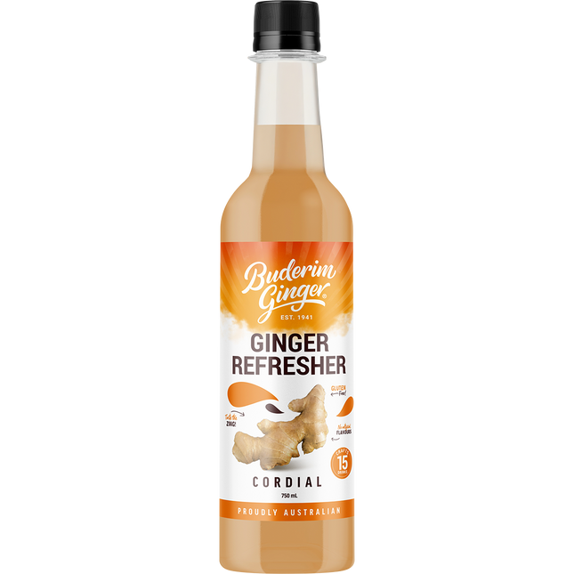 Buderim Ginger Ginger Refresher Cordial 750ml