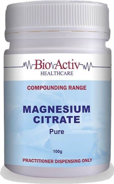 BIO ACTIV HEALTHCARE MAGNESIUM CITRATE 100G