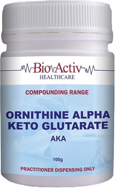 BIO ACTIV HEALTHCARE ORNITHINE ALPHA KETO GLUTARATE (AKA) 100G