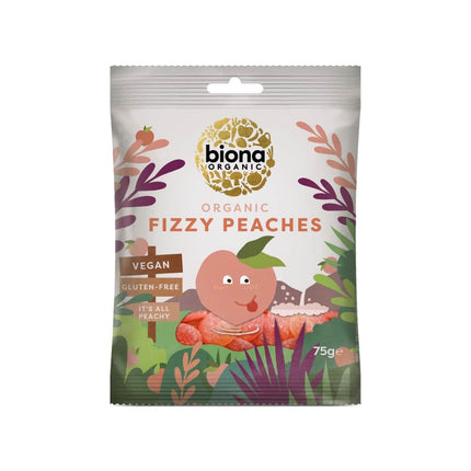 BIONA ORGANIC FIZZY PEACHES CONFECTION 75G