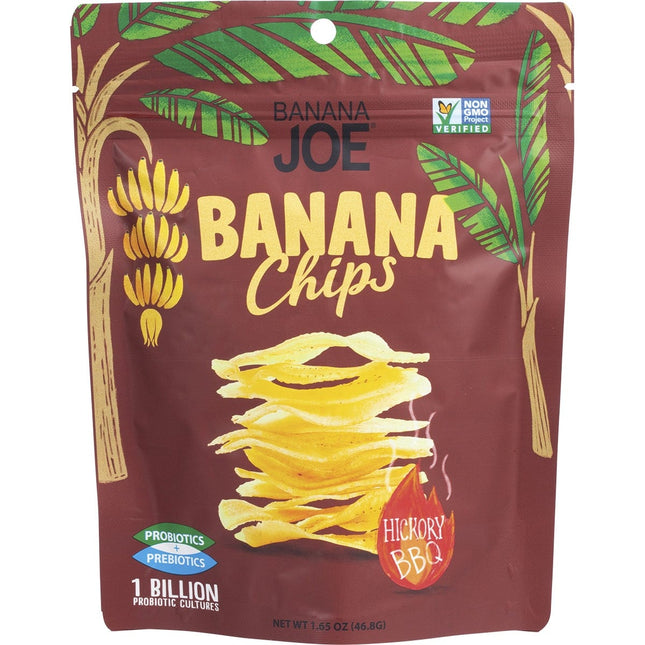BANANA JOE Banana Chips Hickory BBQ 6x46.8g | Soup & Broth