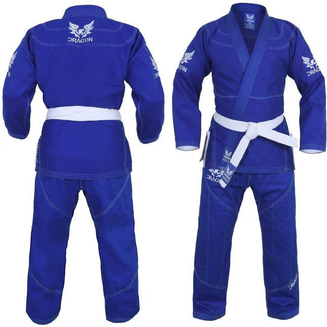 MORGAN DRAGON V2 450GSM BJJ GI - IBJJF APPROVED (BLUE)