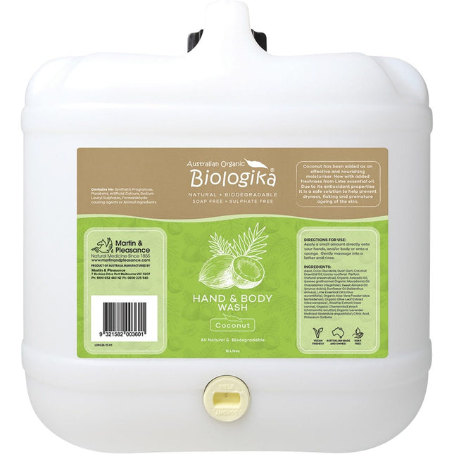 Biologika - Hand & Body Wash (Bulk) Everyday Coconut - 15L