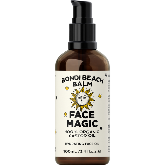 Bondi Beach Balm Face Magic 100% Organic Castor Oil 100ml