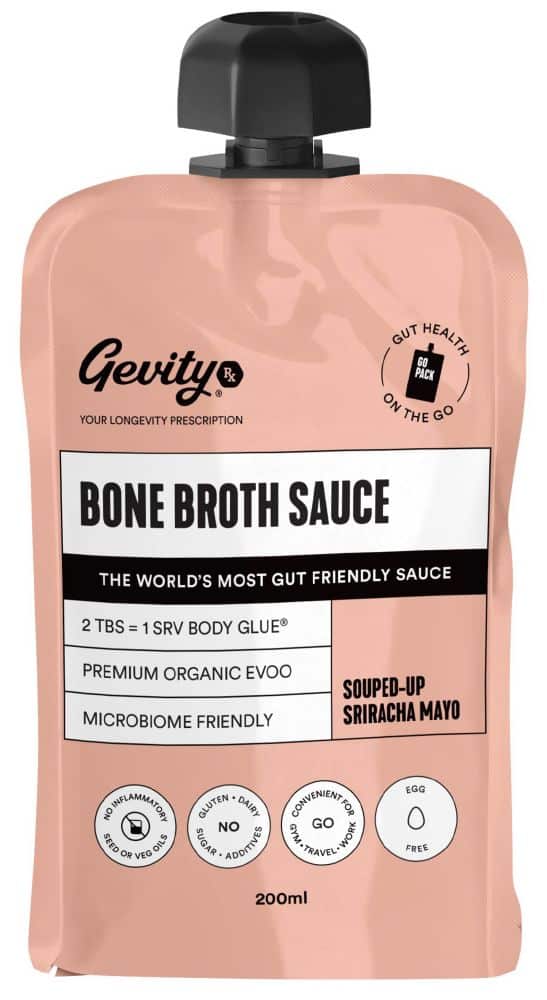 GEVITY RX BONE BROTH SAUCE SOUPED-UP SRIRACHA MAYO GO PACK 200ML