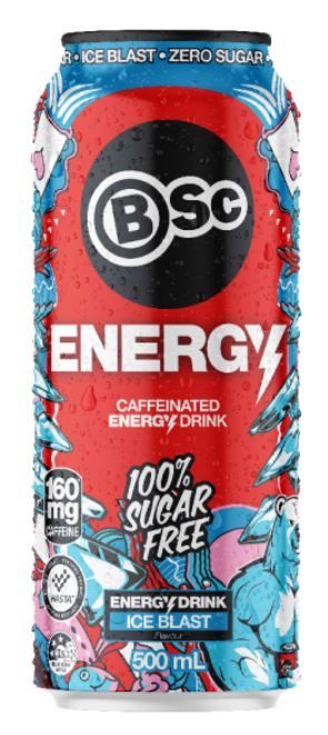 BSC ENERGY SUGAR FREE ICE BLAST 12X500ML CANS