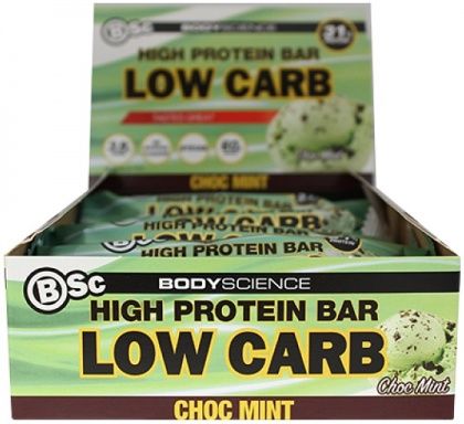 BSC HIGH PROTEIN BAR CHOC MINT 12X60G