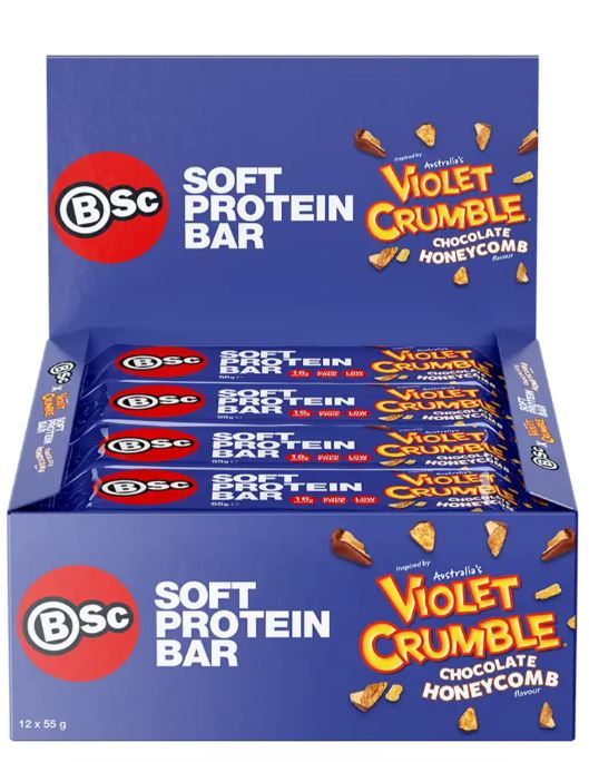 BSC X CHUPA CHUPS SOFT PROTEIN BARS VANILLA G/F 12X55G