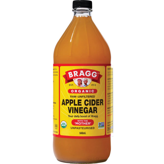 BRAGG Apple Cider Vinegar Unfiltered with the Mother 946ml | Sauce & Condiment
