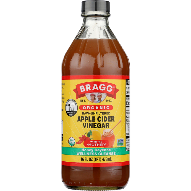 Bragg Apple Cider Vinegar Honey Cayenne Wellness Cleanse 473ml
