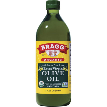 BRAGG Olive Oil Extra Virgin Unrefined 946ml | Cooking Oil