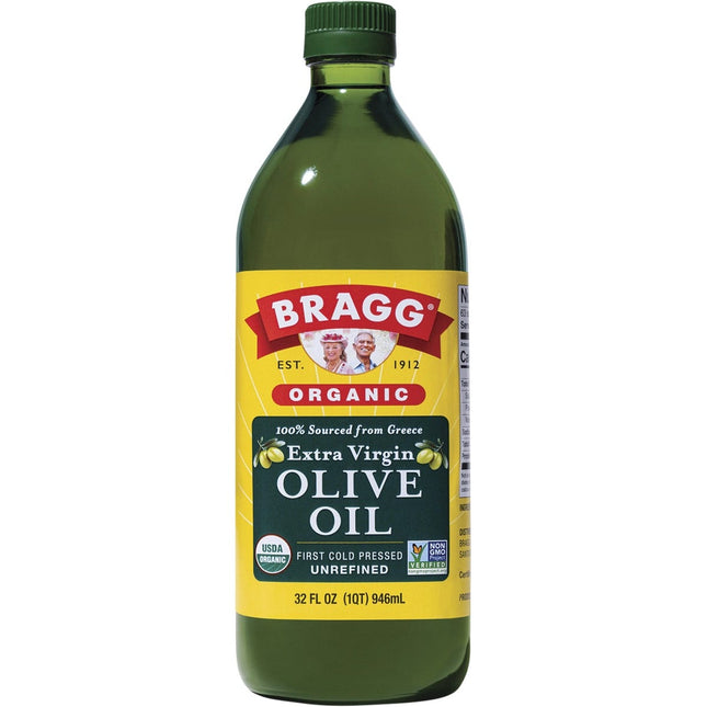 BRAGG Olive Oil Extra Virgin Unrefined 946ml | Cooking Oil
