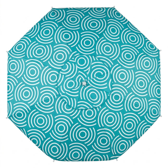 Mirage MIRAGE BEACH UMBRELLA AQUA 240cm