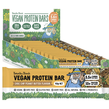 BOTANIKA BLENDS - VEGAN PROTEIN BARS 12X40G