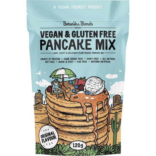 BOTANIKA BLENDS Vegan & Gluten Free Pancake Mix 120g | Baking Ingredient