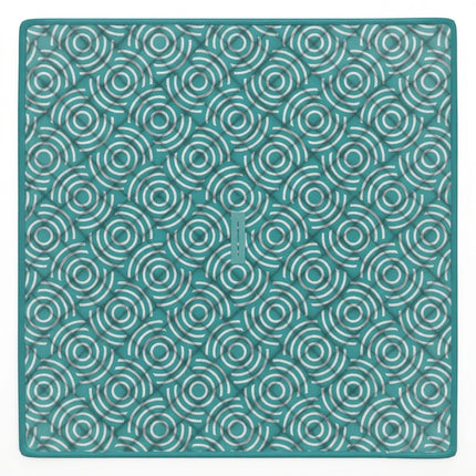 Mirage BEACH MAT WITH UMBRELLA HOLE AQUA