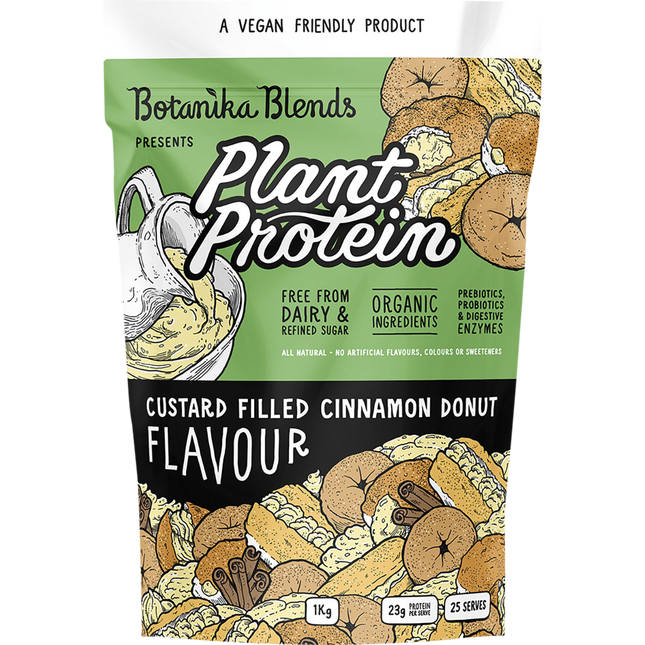 Botanika Blends Plant Protein Custard Filled Cinnamon Donut 1kg