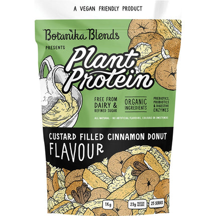 BOTANIKA BLENDS Plant Protein Custard Filled Cinnamon Donut 1kg | Protein Bar