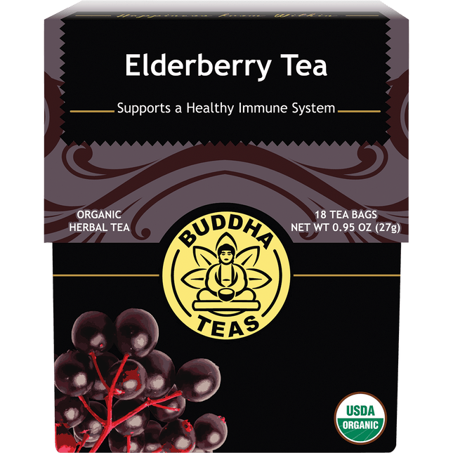 Buddha Teas Elderberry Herbal Tea Bags 18pk