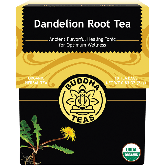 Buddha Teas Organic Dandelion Root Tea Bags 18pk
