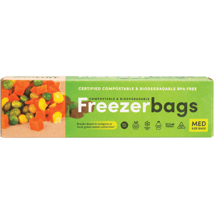Biotuff Compostable Freezer Bags Medium 4L 25pk