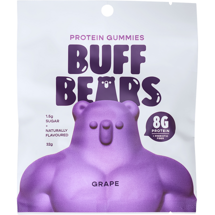 Buff Bears Protein Gummies Grape 12x32g