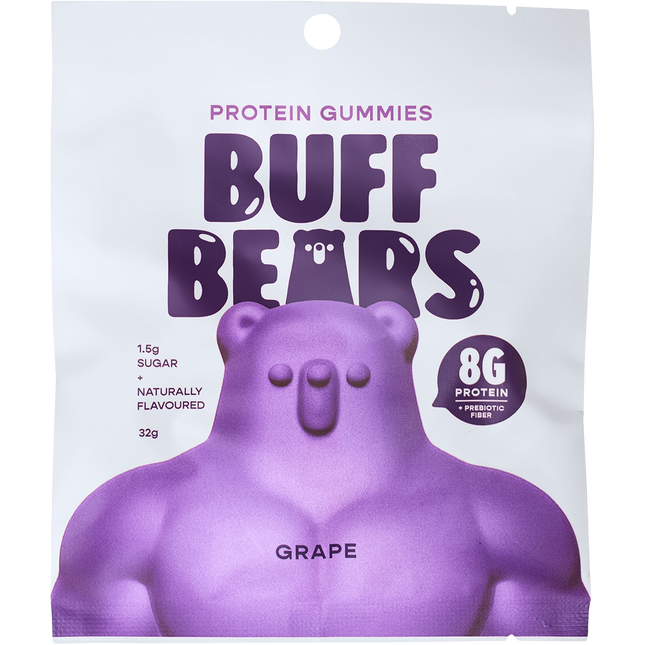 Buff Bears Protein Gummies Grape 12x32g