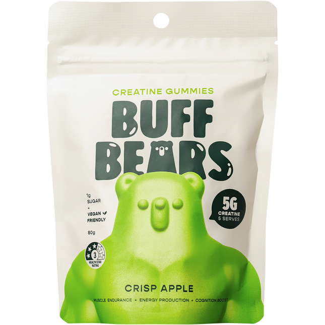 Buff Bears Creatine Gummies Crisp Apple 8x80g