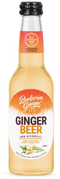 BUDERIM GINGER GINGER BEER G/F 12X330ML – SLEEVED