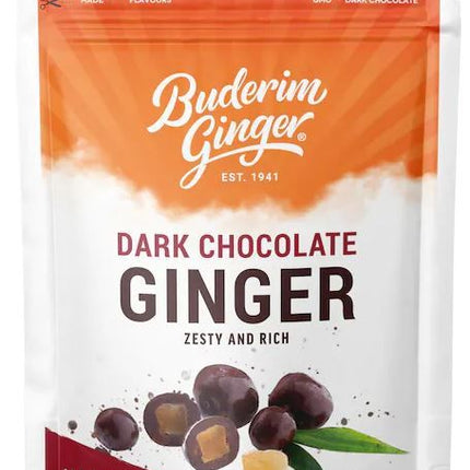 BUDERIM GINGER GINGER DARK CHOCOLATE 125G