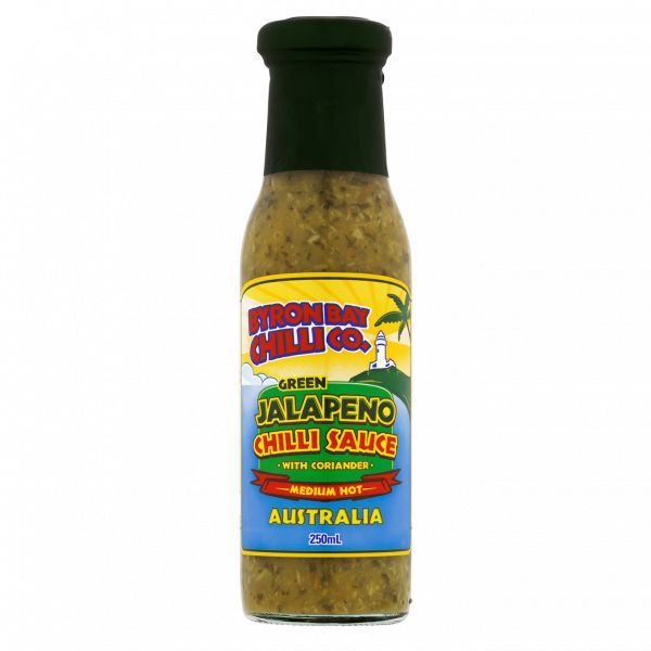 BYRON BAY CHILLI GREEN JALAPENO SAUCE 250ML