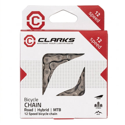 CHAIN - 12 Speed - CLARKS - 116L - SILVER - w/Connect Link