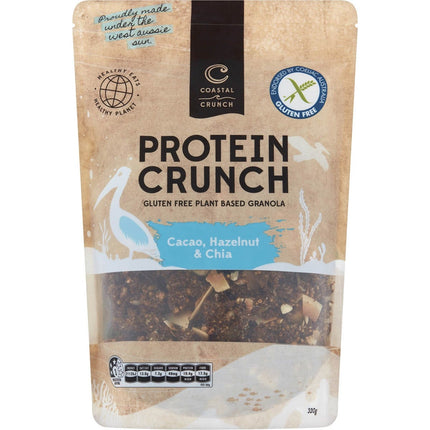 COASTAL CRUNCH Protein Crunch Granola Cacao, Hazelnut & Chia 320g | Deodorant