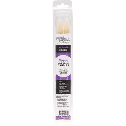 HARMONY'S EAR CANDLES Vegan Ear Candles Lavender Scented 2pk | Home Fragrance