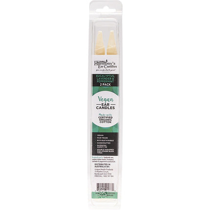 HARMONY'S EAR CANDLES Vegan Ear Candles Eucalyptus Scented 2pk | Home Fragrance