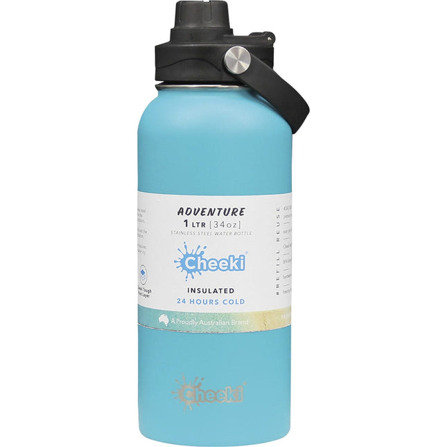 Cheeki - Insulated Adventure Stainless Steel Bottle Aqua