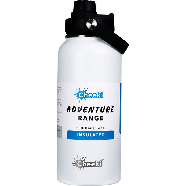 Cheeki - Stainless Steel Bottle Adventure Insulated White
