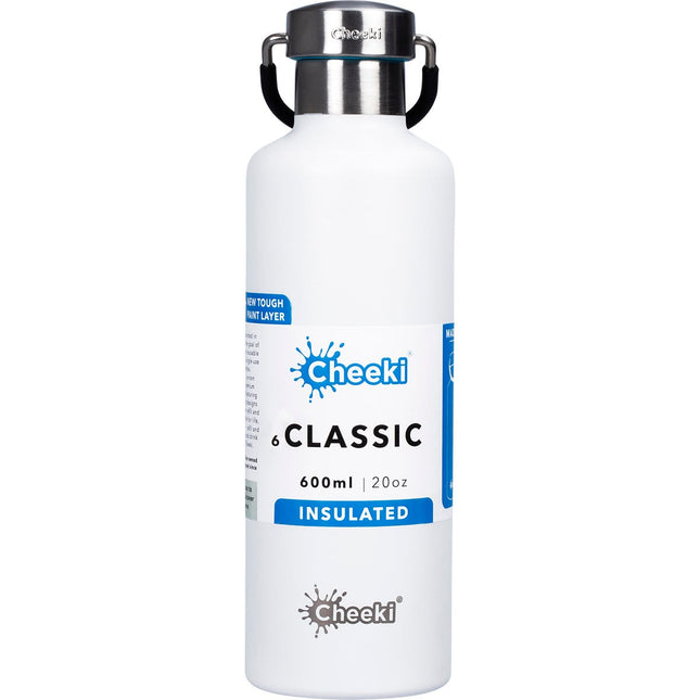 Cheeki - Stainless Steel Bottle Insulated White