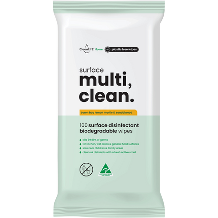CleanLIFE Surface Multi Clean Wipes 100pk