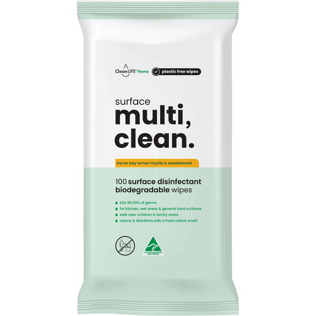 CleanLIFE Surface Multi Clean Wipes 100pk