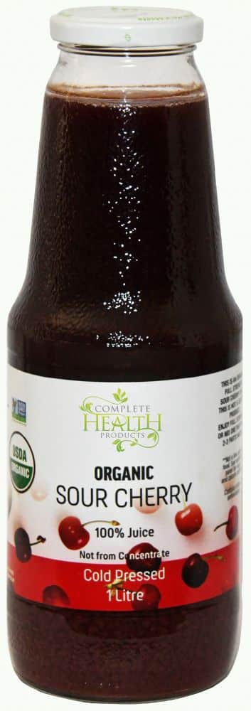COMPLETE HEALTH PRODUCTS ORGANIC SOUR CHERRY 100% JUICE 1L