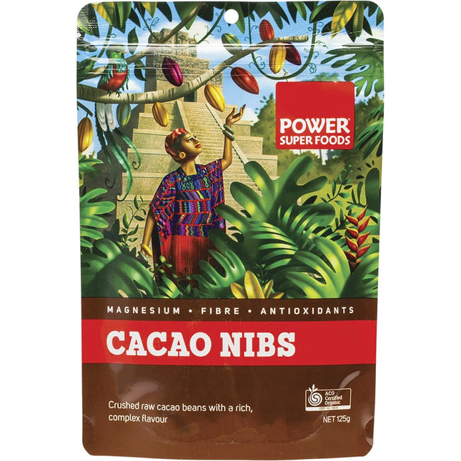 Power Super Foods - Cacao Nibs Raw Certified Organic