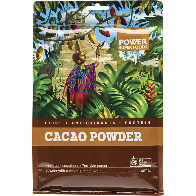 Power Super Foods Certified Organic Cacao Powder 1kg