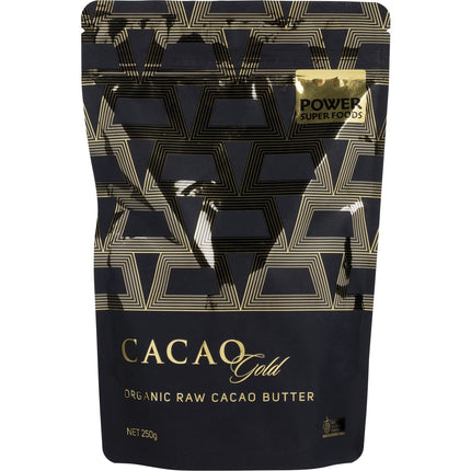 Power Super Foods - Cacao Gold Butter Chunks Raw Certified Organic