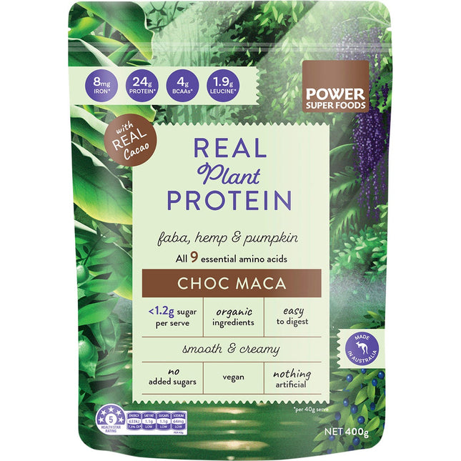 Power Super Foods - Real Plant Protein Choc Maca - 400g