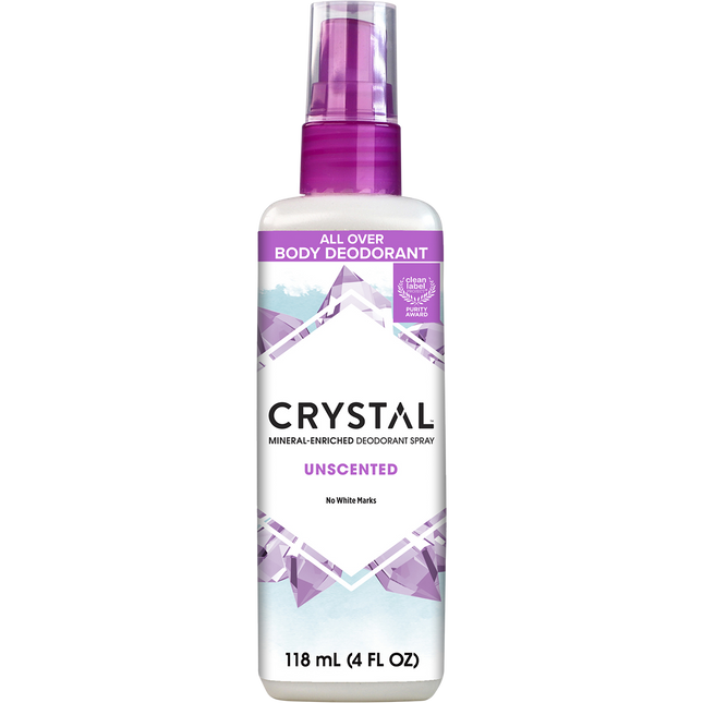 Crystal Unscented Deodorant Spray 118ml